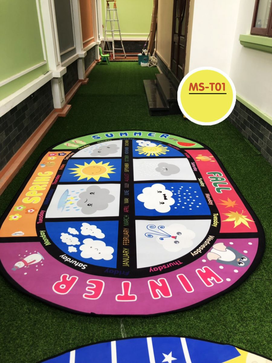 Thảm Circle Montessori cực kỳ chuẩn đẹp cho các trường mầm non