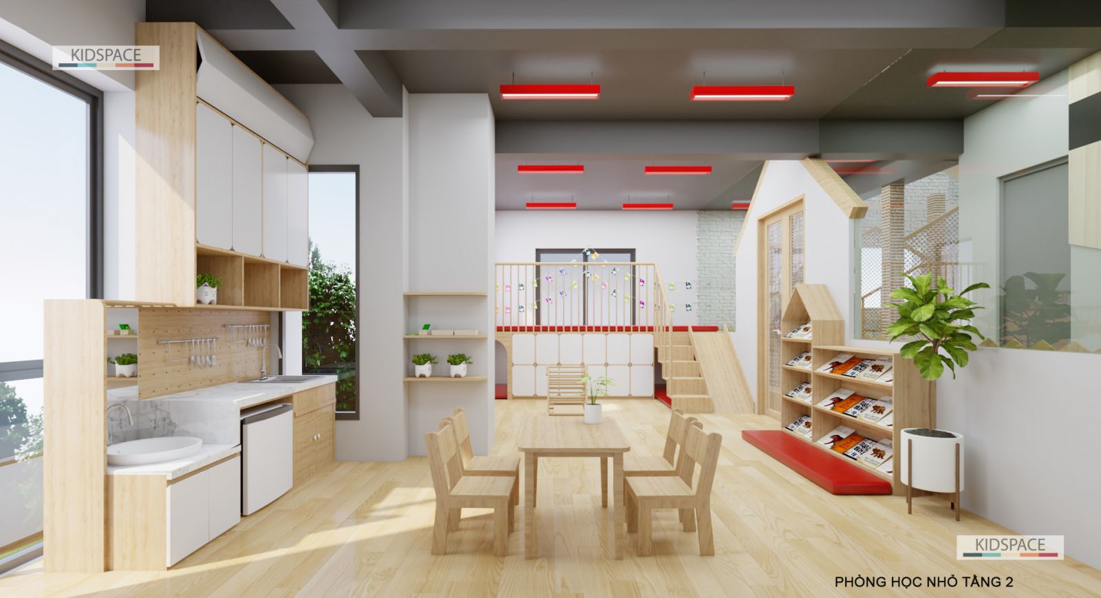 3 phong cách thiết kế nội thất mầm non Montessori sáng tạo không thể từ chối
