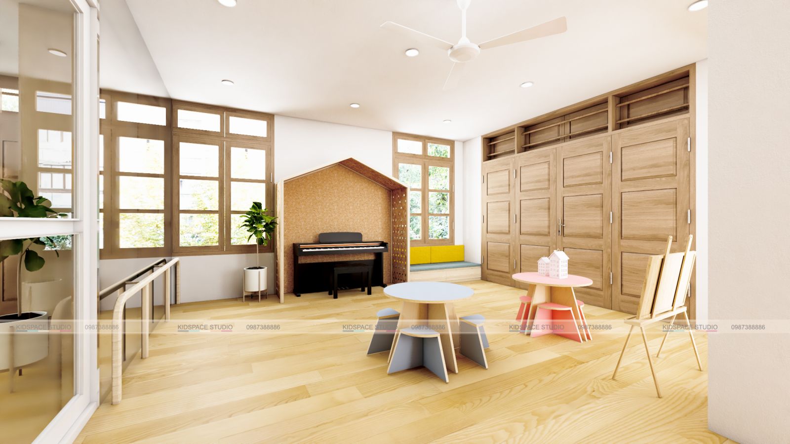 Giải pháp thiết kế nội thất mầm non hoàn hảo cho không gian hẹp