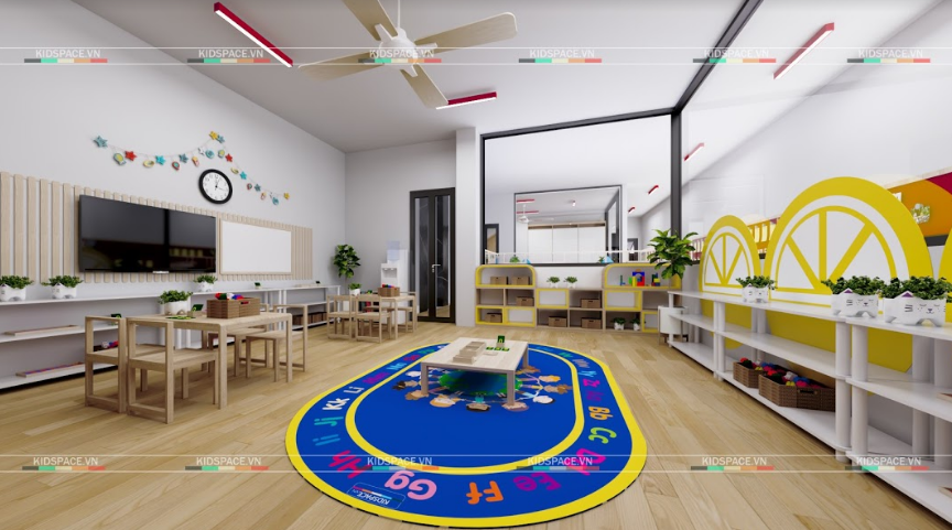 Thiết kế nội thất trường mầm non khoa học và tiện nghi dành cho các bé