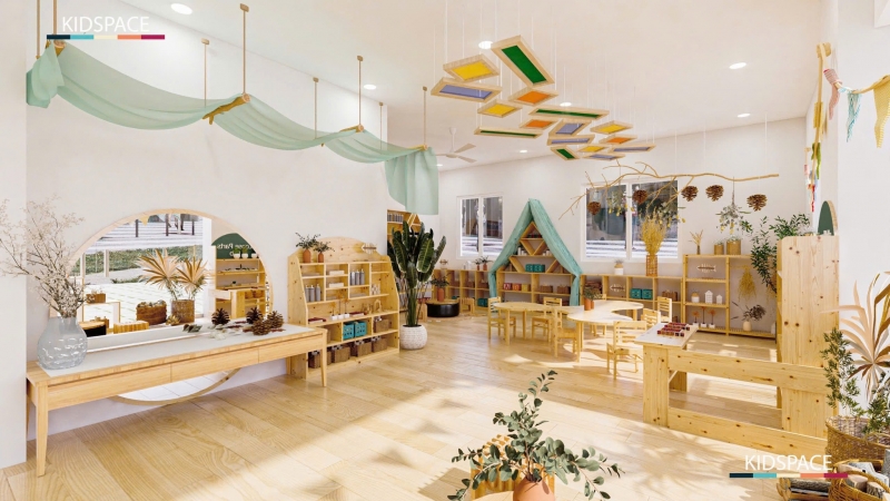 THIẾT KẾ LỚP HỌC MẦM NON ĐẸP - CÁCH BỐ TRÍ KHÔNG GIAN KHOA HỌC CHO TRẺ