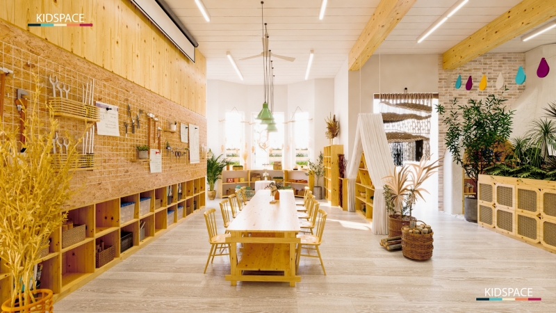 THIẾT KẾ KHÔNG GIAN HỌC TẬP TRẺ EM - TÂM LÝ HỌC VÀ ỨNG DỤNG THỰC TẾ TRONG TRƯỜNG MẦM NON