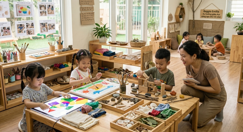 REGGIO EMILIA - XU HƯỚNG GIÁO DỤC SÁNG TẠO CHO TRẺ NHỎ