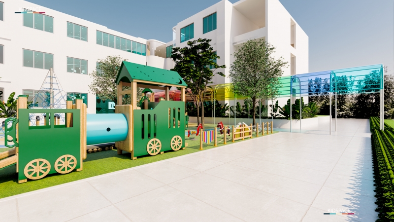 Kidspace thiết kế trường mầm non Times School Khai Sơn – Bài toán không gian cho mô hình quy mô lớn