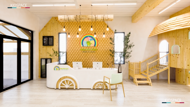 Kidspace thiết kế trường mầm non Nếp Nhà Xanh – Khi không gian trở thành “ngôi nhà thứ hai” của trẻ