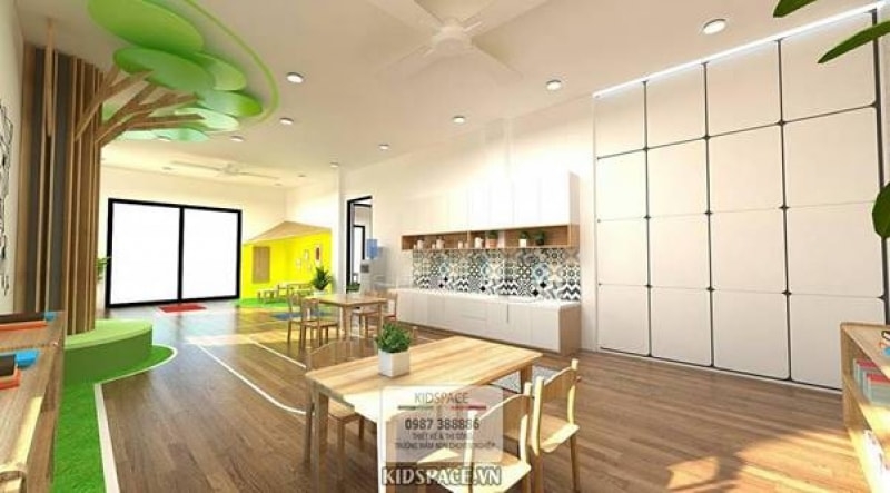 Thiết kế lối đi và luồng di chuyển an toàn trong trường mầm non