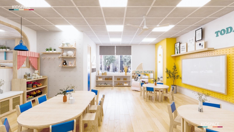 Thiết kế ánh sáng cho khu vực ngủ của trẻ mầm non