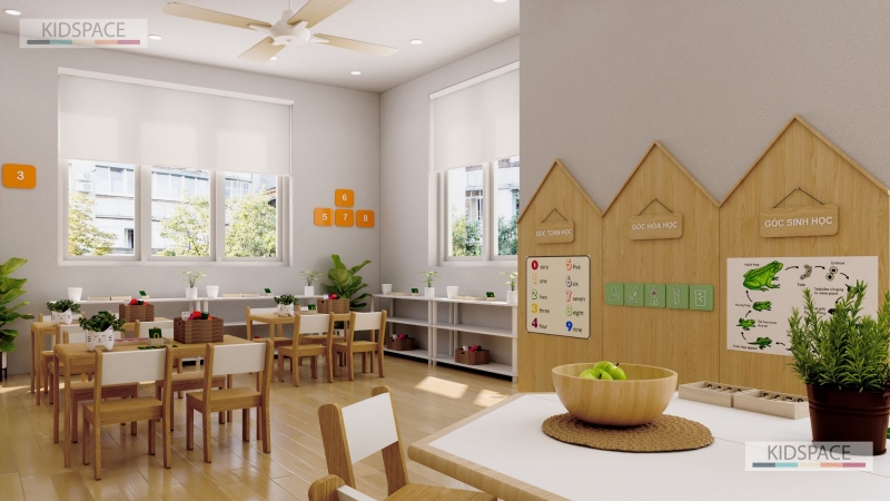 Thiết kế lớp học mầm non: Cách bố trí giúp trẻ học tốt hơn